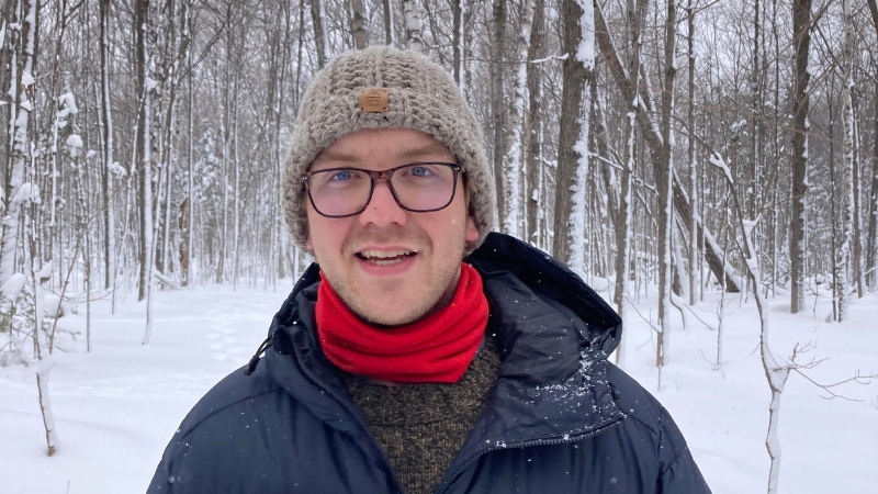 Moose researcher Adam Mortensen